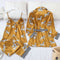 Pijama infantil de tres piezas con diseño de dibujos animados