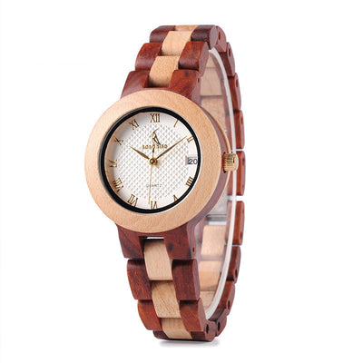 Reloj de Madera para Mujer Cuarzo Natural