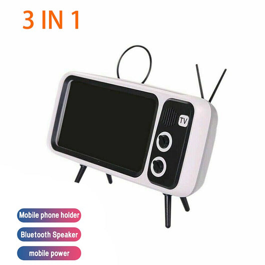 Parlante Bluetooth Retro con Soporte para Teléfono - Image 28