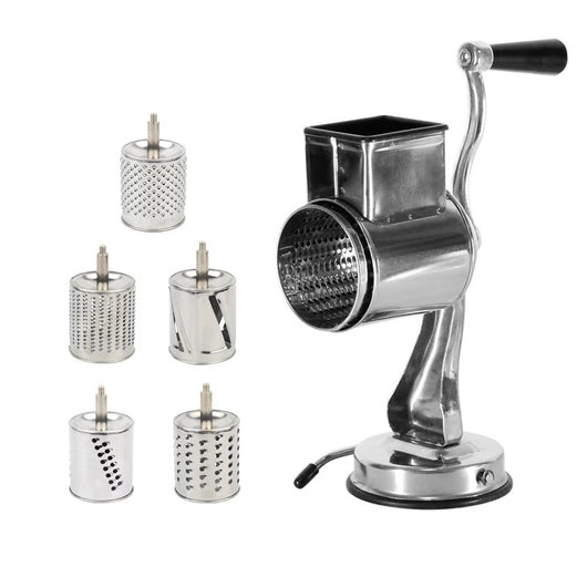 Rallador Giratorio Multifuncional de Acero Inoxidable para Queso y Verduras