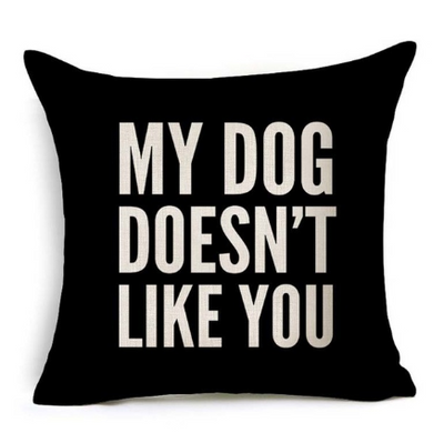 Funda de Almohada Decorativa con Letras en Blanco y Negro - Image 13