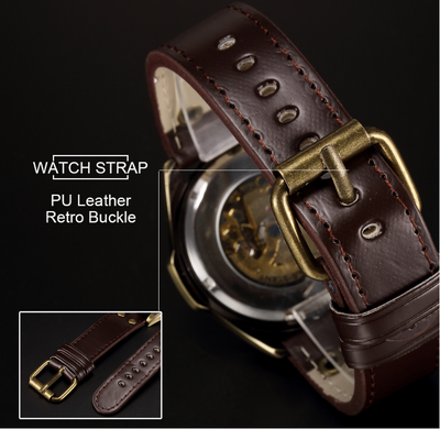 Reloj Mecánico Automático Vintage Hueco de Estilo Nostálgico - Image 6