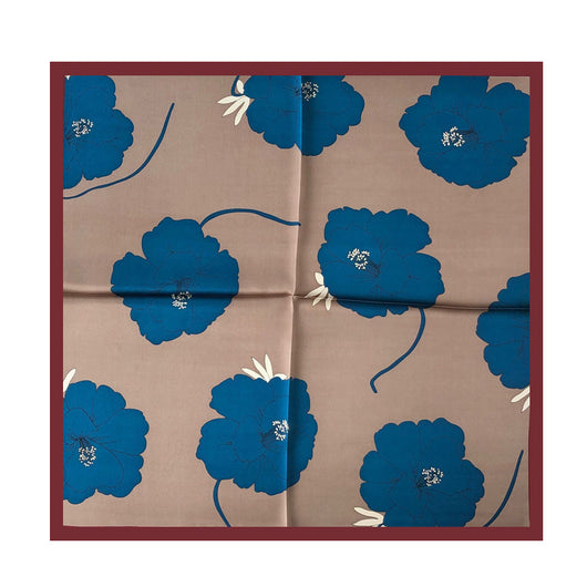 Pañuelo de Seda Estampado Floral - Image 13