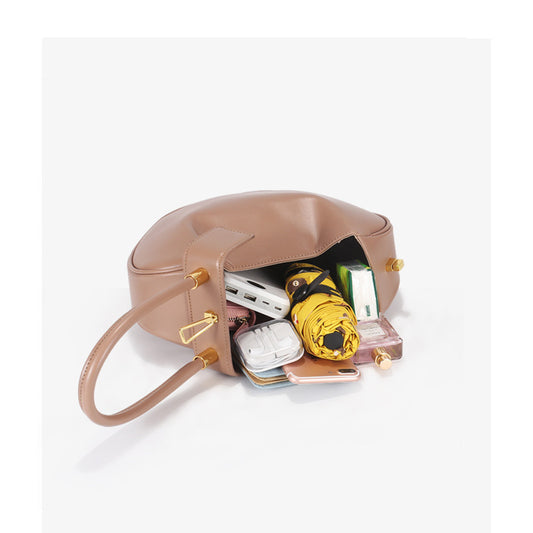 Bolso de Cuero Retro Diseño Francés Nicho - Bolsa Portátil Elegante - Image 2