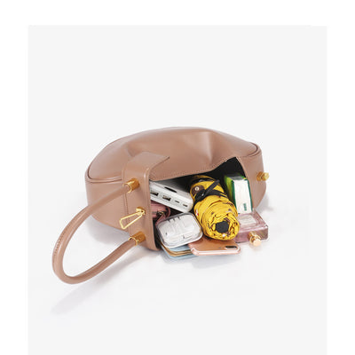 Bolso de Cuero Retro Diseño Francés Nicho - Bolsa Portátil Elegante - Image 2