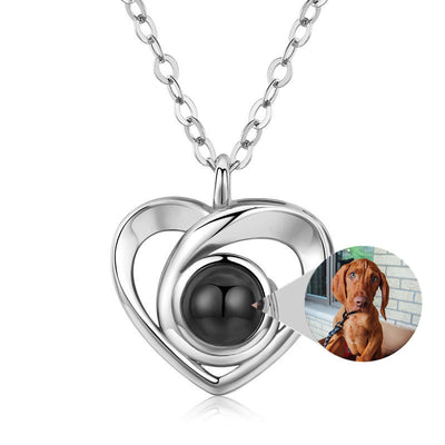 Collar Corazón de Plata S925 con Proyección de Foto Romántica - Image 9