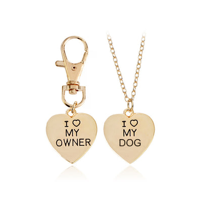 Set de Collar y Dije de Hueso para Dueño y Perro - 'Amor Incondicional'