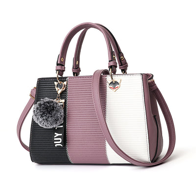 Bolso Crossbody Patchwork con Detalles de Pelotitas - Bolsa Mensajero Elegante para Mujer - Image 14