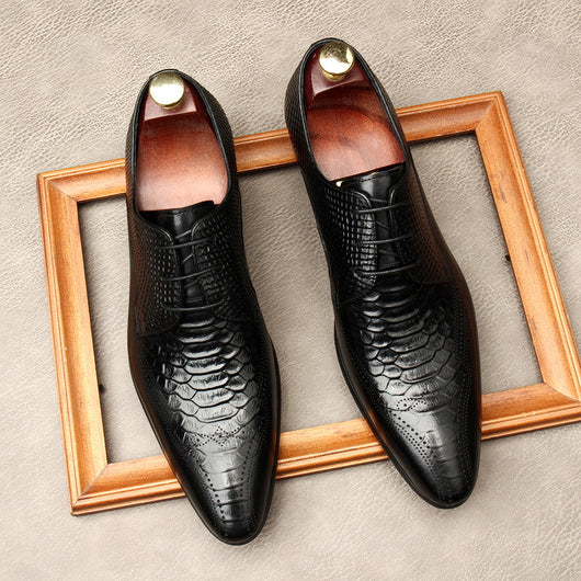 Zapatos Formales de Cuero para Hombre con Punta Afilada - Estilo Británico - Image 8