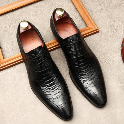 Zapatos Formales de Cuero para Hombre con Punta Afilada - Estilo Británico - Image 9
