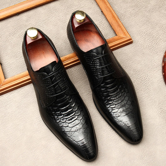 Zapatos Formales de Cuero para Hombre con Punta Afilada - Estilo Británico - Image 9