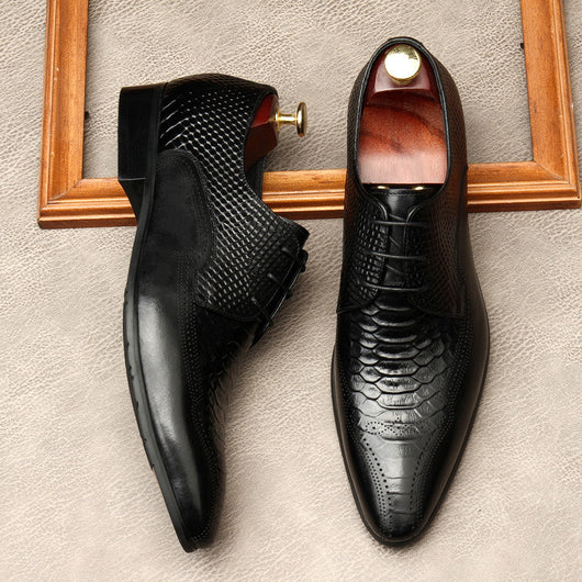 Zapatos Formales de Cuero para Hombre con Punta Afilada - Estilo Británico - Image 11