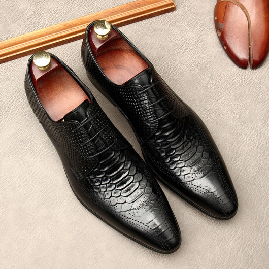 Zapatos Formales de Cuero para Hombre con Punta Afilada - Estilo Británico - Image 12