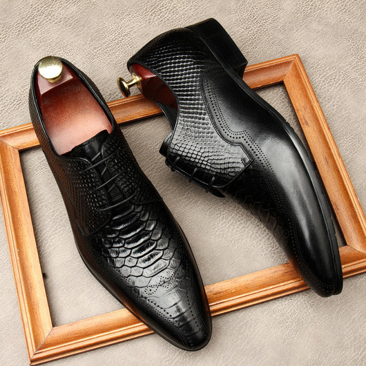 Zapatos Formales de Cuero para Hombre con Punta Afilada - Estilo Británico - Image 13