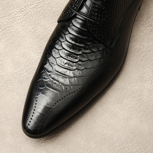 Zapatos Formales de Cuero para Hombre con Punta Afilada - Estilo Británico - Image 14