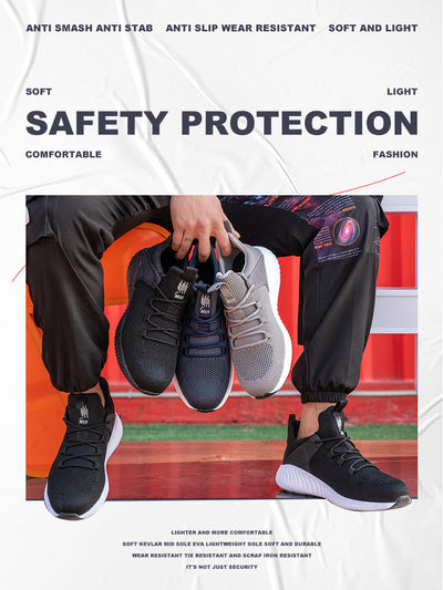 Zapatos de Seguridad Tejidos Voladores - Antiaplastamiento y Antipunzada - Image 8