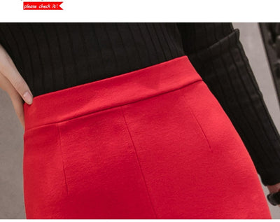 Falda Elástica Talla Grande con Panel de Encaje y Dobladillo Reforzado - Image 24