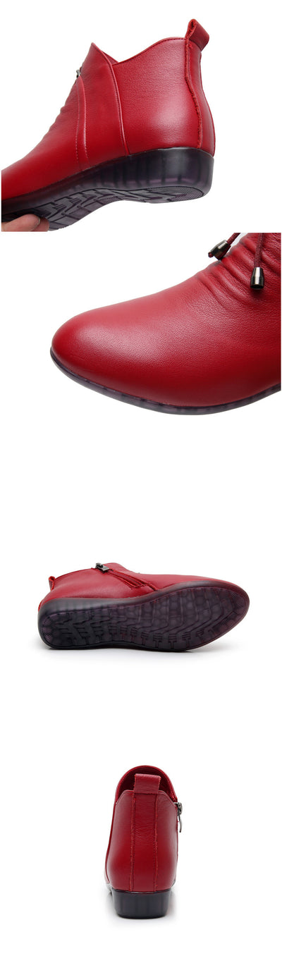 Botas Altas de Cuero para Mujer con Suela Blanda - Image 20