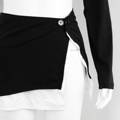 Blazer Ejecutivo Mujer Hombro Inclinado Manga Asimétrica - Image 8