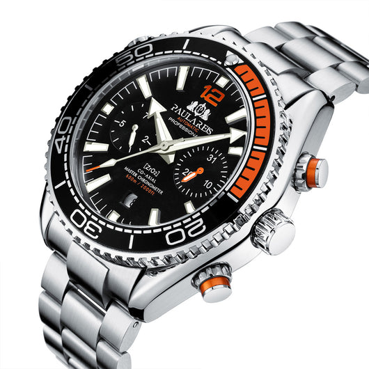Reloj Automático de Acero Inoxidable con Esfera Luminosa para Hombre - Image 11
