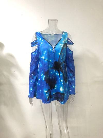 Blusa Suelta de Manga Larga con Cierre y Estampado para Mujer - Image 20