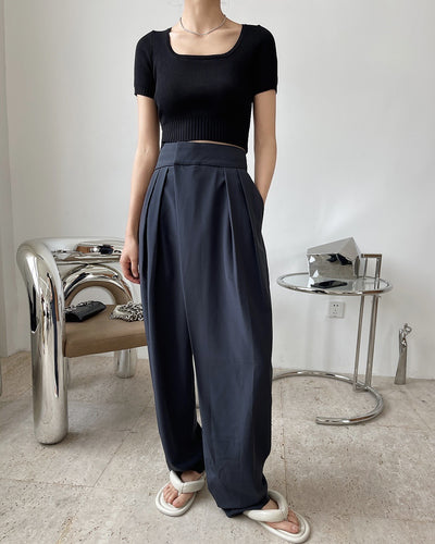 Top Corto Escote Cuadrado Efecto Reductor para Mujer - Tejido Punto Elegante - Image 27