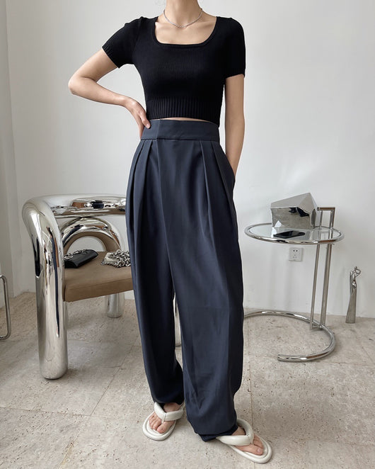 Top Corto Escote Cuadrado Efecto Reductor para Mujer - Tejido Punto Elegante - Image 29