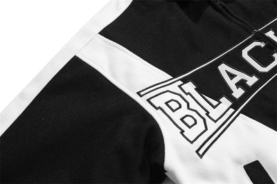 Chamarra Acolchada Hombre Estilo Americano con Letras Contraste - Image 13