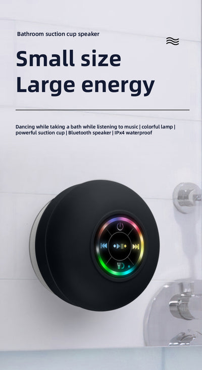 Parlante Bluetooth Impermeable con Ventosa Potente y Luces LED - Image 11