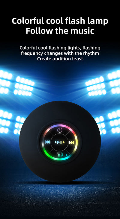 Parlante Bluetooth Impermeable con Ventosa Potente y Luces LED - Image 13
