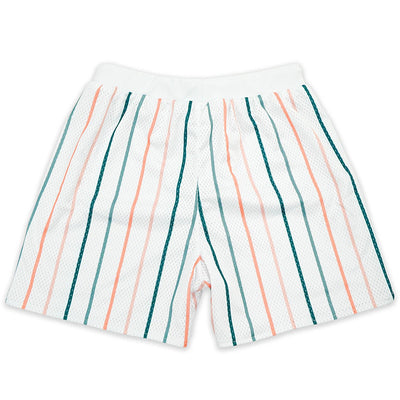 Shorts de Playa Estampado Digital a Rayas Secado Rápido Malla Holgada - Image 30