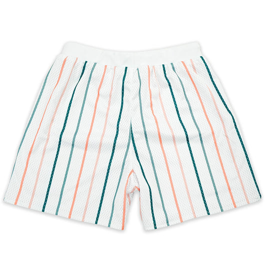 Shorts de Playa Estampado Digital a Rayas Secado Rápido Malla Holgada - Image 30