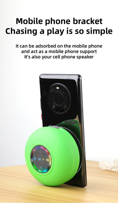 Parlante Bluetooth Impermeable con Ventosa Potente y Luces LED - Image 19
