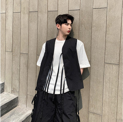 Pantalones Sueltos Casuales para Hombre - Culottes Noveno Oscuro - Image 19