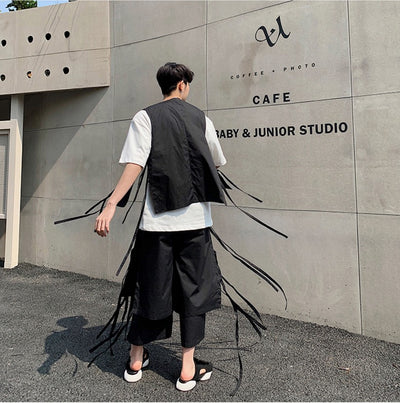 Pantalones Sueltos Casuales para Hombre - Culottes Noveno Oscuro - Image 24
