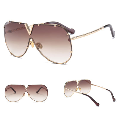 Gafas de Sol Unisex Rimless con Remaches - Estilo Minimalista y Versátil - Image 7