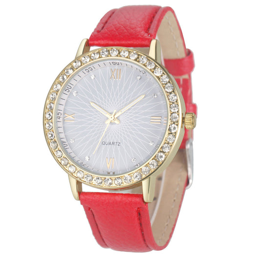 Reloj de Mujer Cara de Sol con Cuarzo y Detalles de Diamantes - Image 8