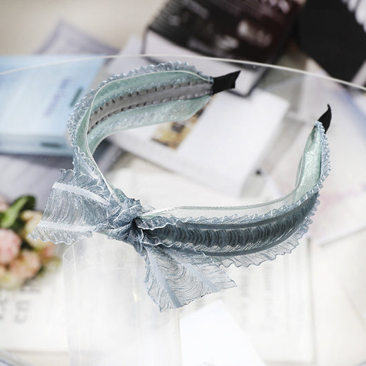 Diadema de Encaje con Moño Elegante - Image 12