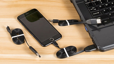 Cable USB de Carga Rápida con Rastreador GPS Inteligente Mini - 1M Negro - Image 3