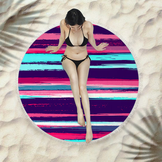 Toalla Redonda de Playa con Flecos Premium - Image 12