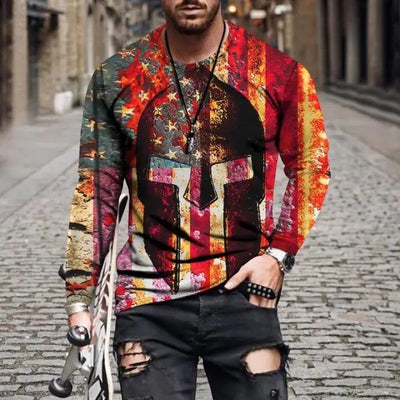 Camiseta Casual Slim Fit con Estampado de Letras para Hombre - Image 16