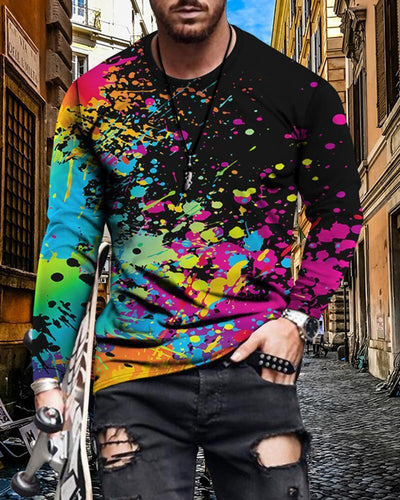 Camiseta Hombre Cuello Redondo Ajustada con Estampado de Letras - Image 17