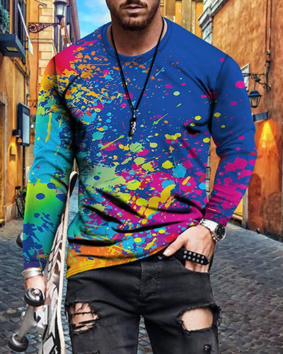 Camiseta Hombre Cuello Redondo Ajustada con Estampado de Letras - Image 18
