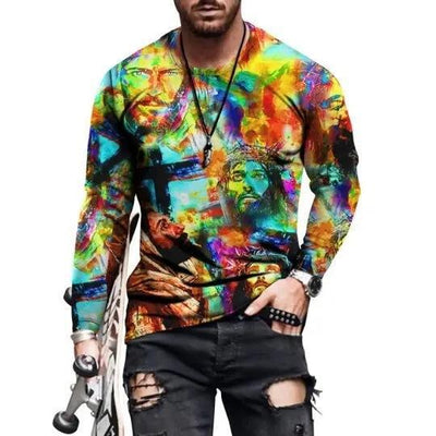 Camiseta Casual Slim Fit con Estampado de Letras para Hombre - Image 20