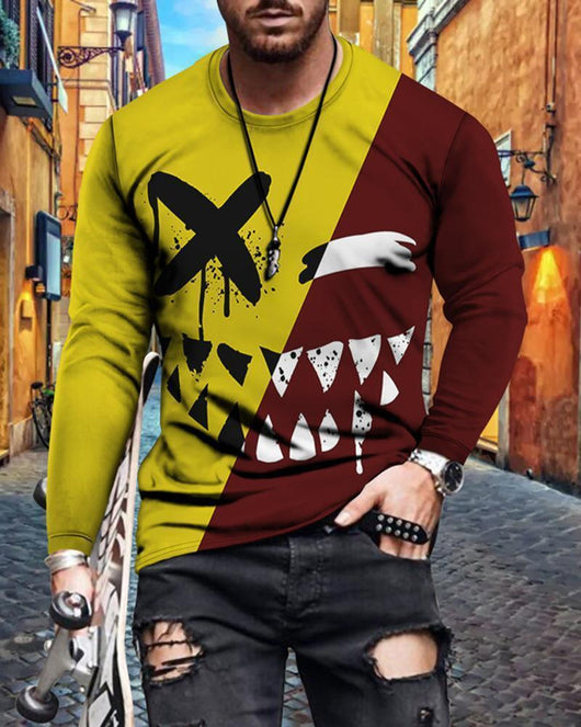 Camiseta Casual Slim Fit con Estampado de Letras para Hombre - Image 32