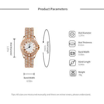 Pulsera Reloj Elegante para Mujer con Diamantes y Diseño Sofisticado - Image 8