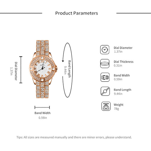 Pulsera Reloj Elegante para Mujer con Diamantes y Diseño Sofisticado - Image 8