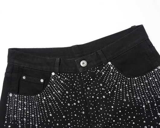 Shorts de Mezclilla Degradado con Teñido Splash Ink - Image 22