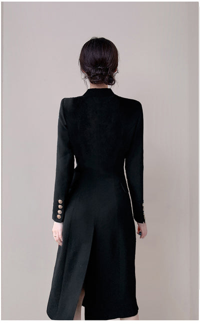 Vestido Blazer Doble Botonadura con Perlas - Elegancia Profesional - Image 7