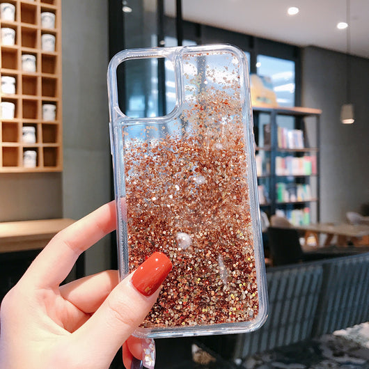 Funda para móvil con arena líquida brillante - Image 4